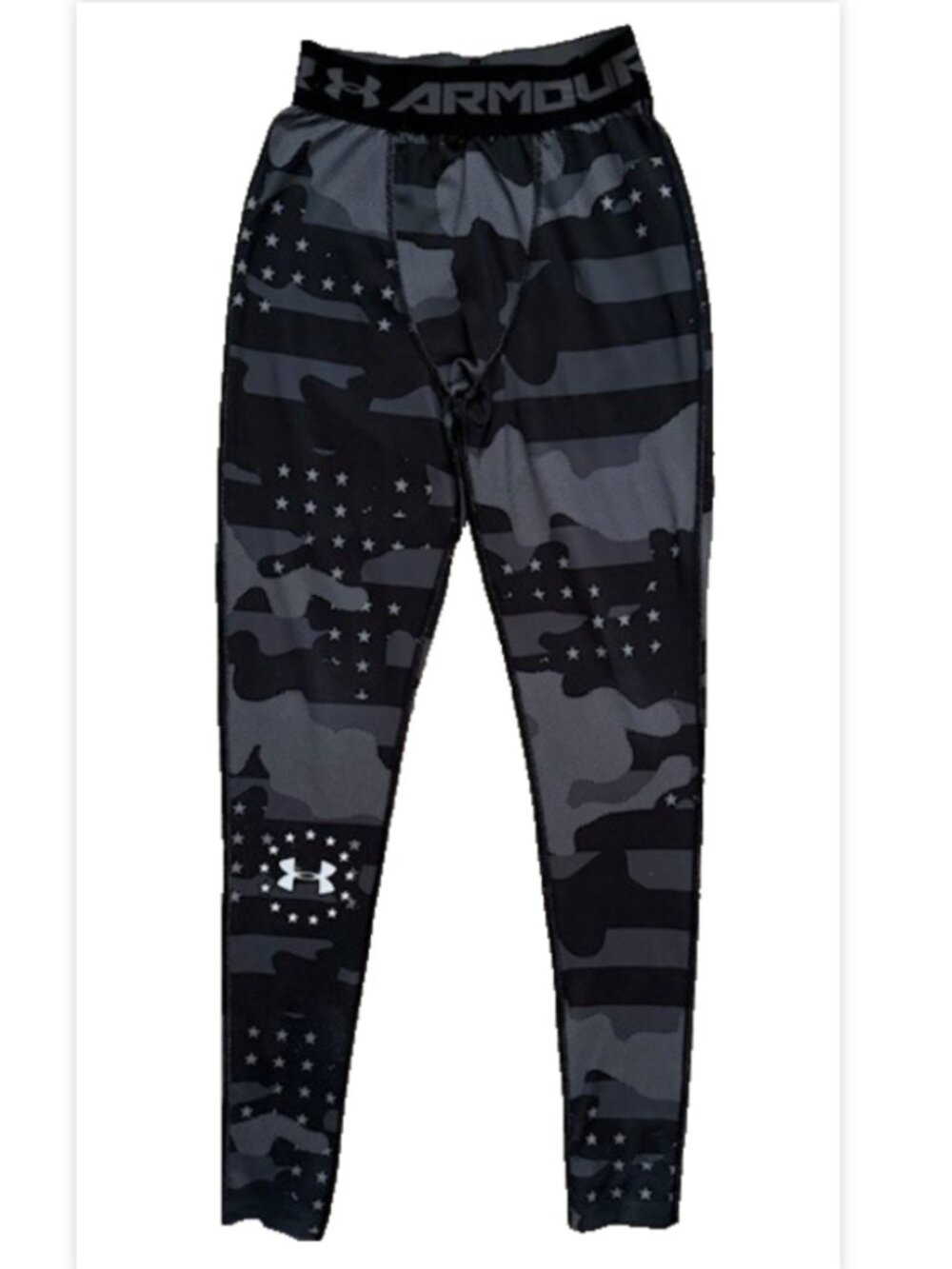 Under Armour Boys Heat Gear Compression Thermal Base Layer Leggings Pants Black